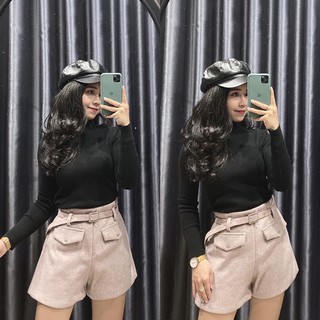 Sooc dạ hồng kèm đai
