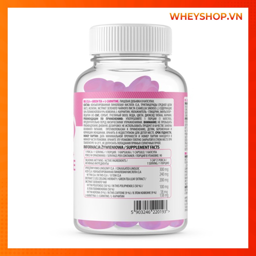[ Giá Rẻ ] Thực Phẩm Bổ Sung Giảm Mỡ Tự Nhiên Ostrovit CLA+Green Tea+L-Carnitine 90 Viên | BigBuy360 - bigbuy360.vn