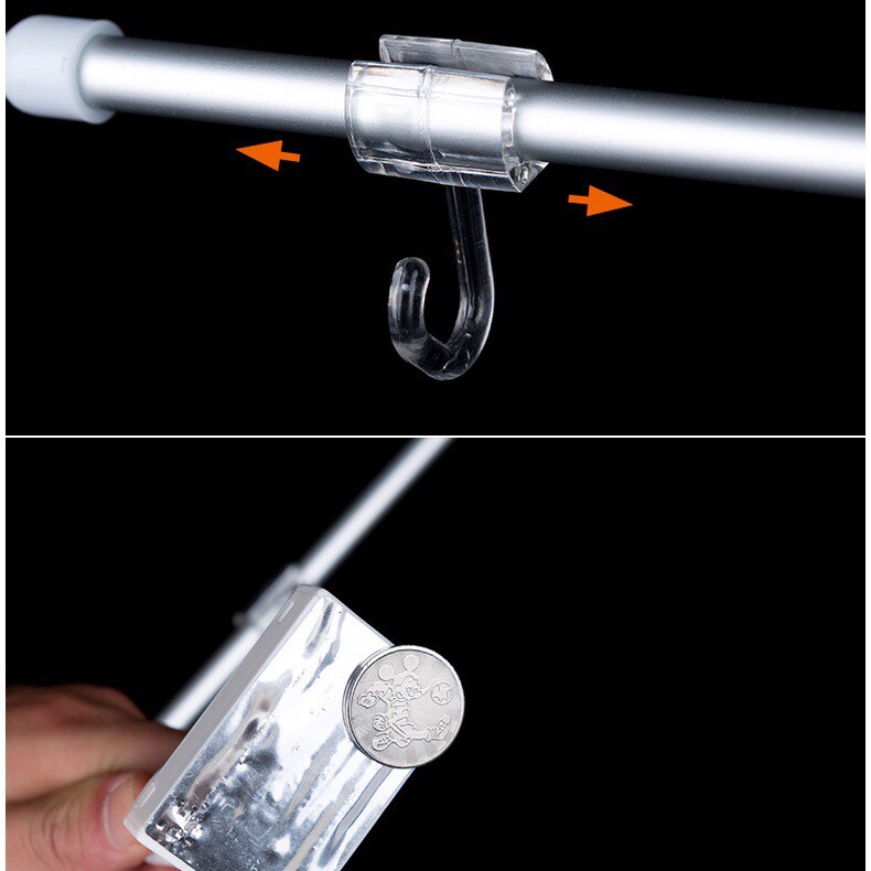 Tay treo phân vùng, tay treo nam châm, phân vùng sản phẩm trong gian hàng siêu thị