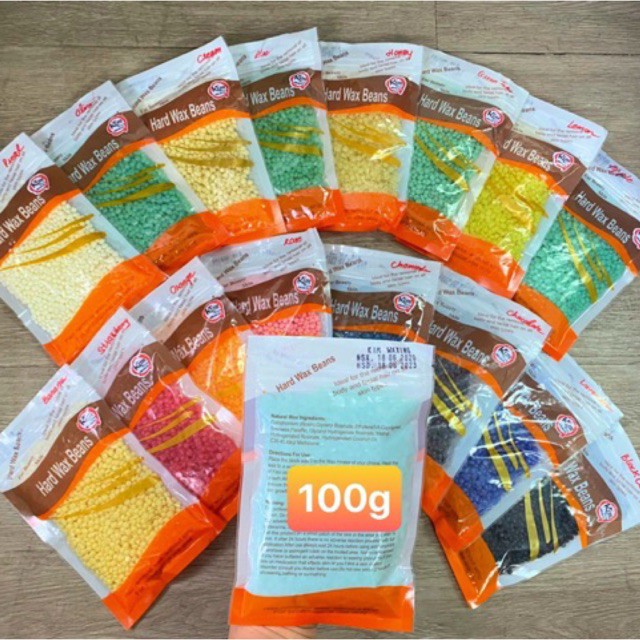 (Free que gỗ) Sáp wax lông nóng dạng hạt đậu Viên Hard Wax Beans 100g MM222 | BigBuy360 - bigbuy360.vn
