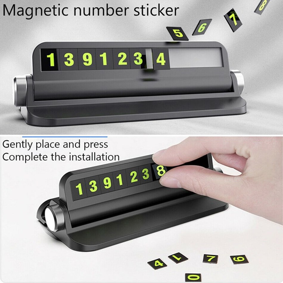 Bảng số điện thoại kiêm giá đỡ điện thoại trên ô tô | BigBuy360 - bigbuy360.vn