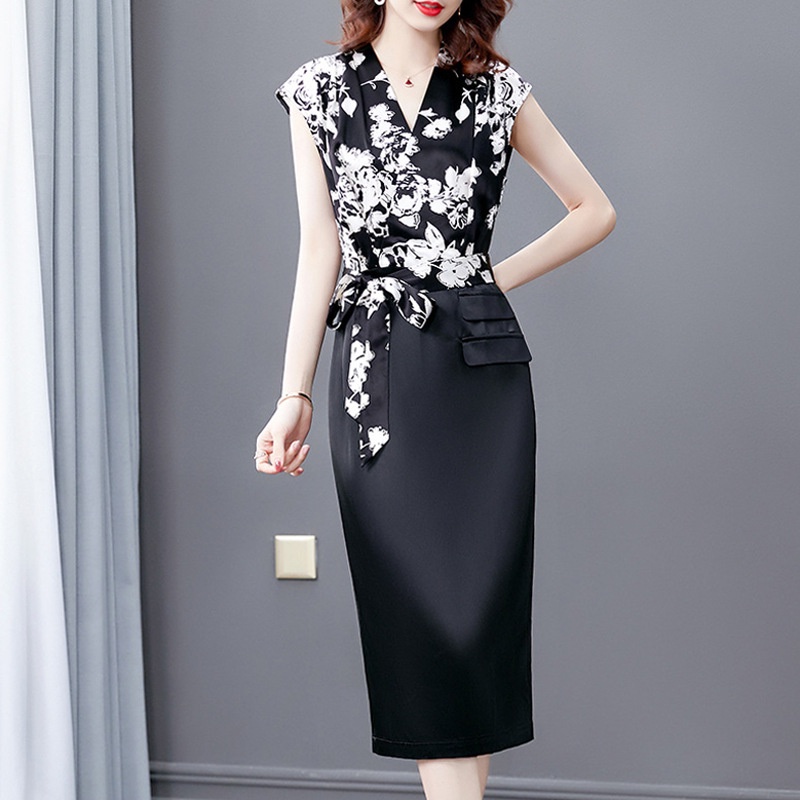 Đầm Satin Mỏng Ôm Eo Cao Thời Trang Mùa Hè 2023 Mới Cho Nữ