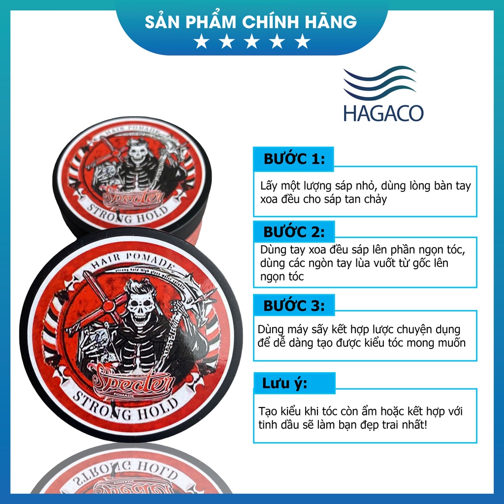 SÁP tạo kiểu tóc,giữ nếp tóc dành cho nam Strong Hold Chính Hãng