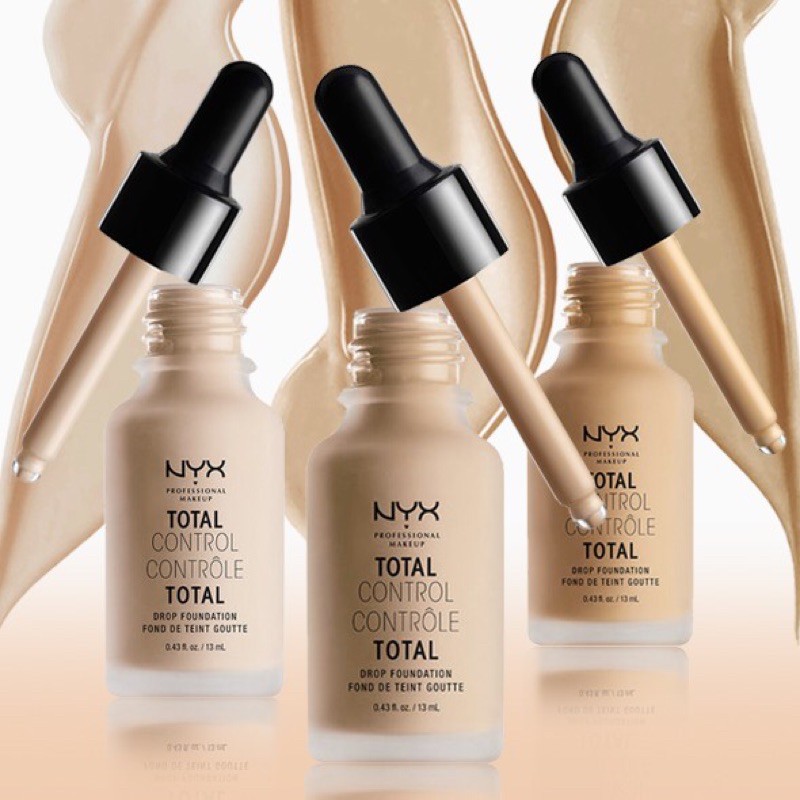 Nyx Total Control Drop Foundation Kem nền high-end