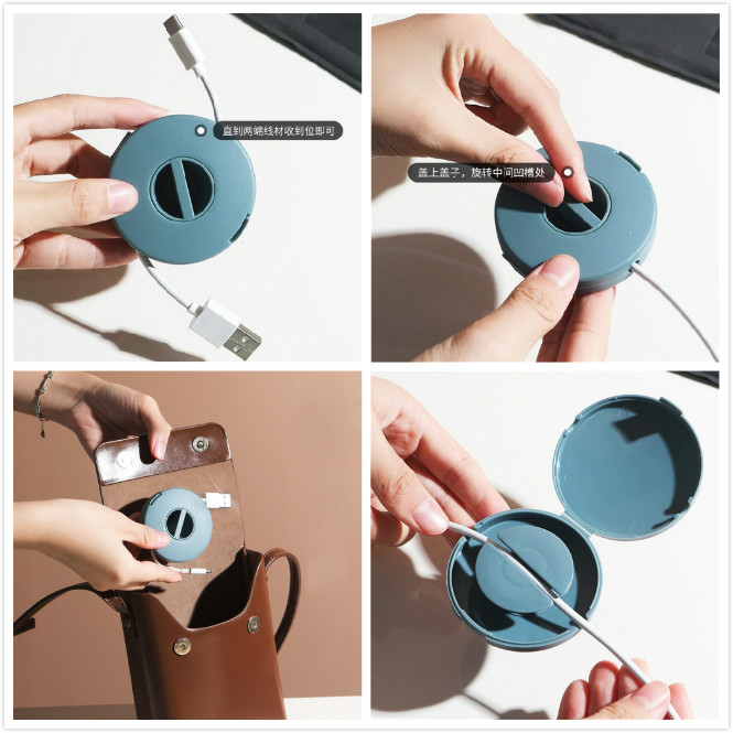 Hộp đựng dây cáp/ tai nghe gọn gàng tiện lợi