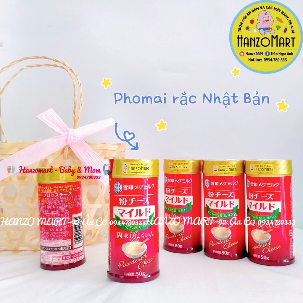 Phô mai rắc cho bé ăn dặm nội địa Nhật Bản cho bé từ 6m+