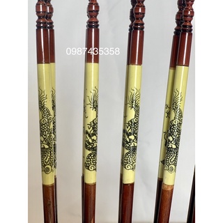 Bộ 6 đũa thờ rồng kệ gỗ (phụ kiện đồ thờ)