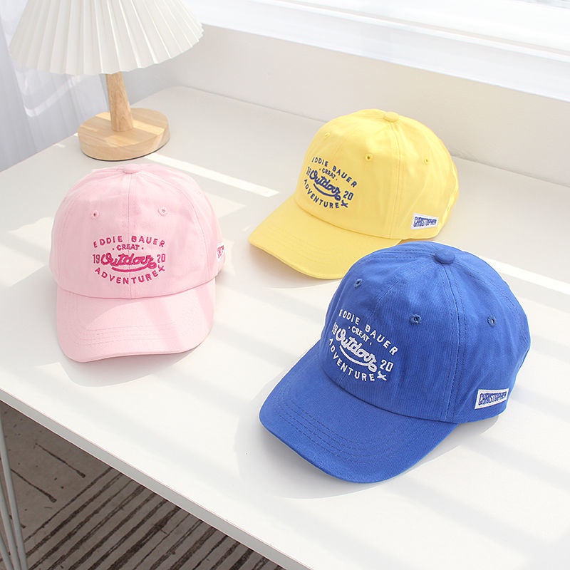 Mũ lưỡi trai thêu chữ đơn giản phong cách Hàn Quốc cho bé