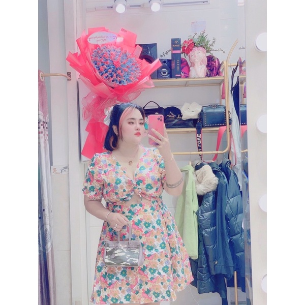 Đầm hoa ngực bigsize