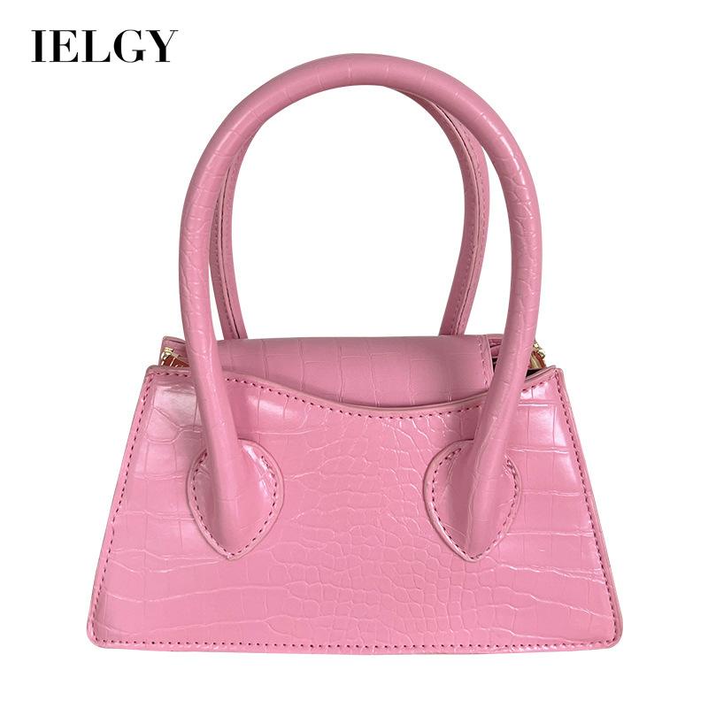 Túi đeo chéo IELGY họa tiết da cá sấu đơn giản thời trang cho nữ