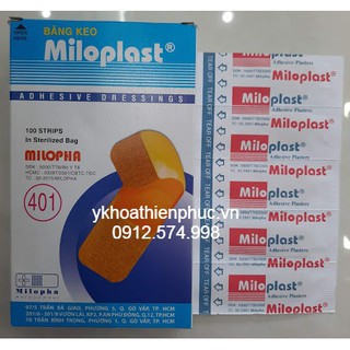 Băng cá nhân Miloplast 100 miếng/hộp