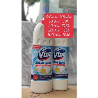 Tẩy bồn cầu vim trắng