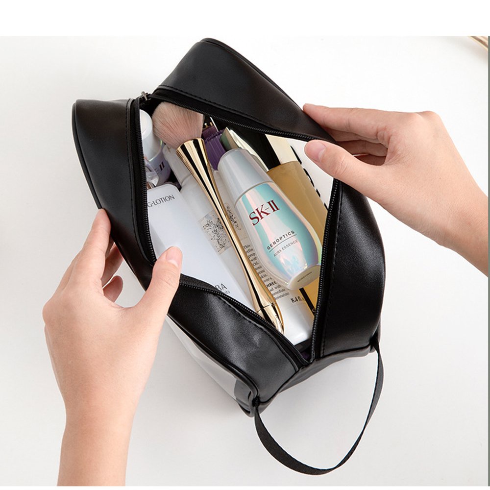 Túi đựng mỹ phẩm du lịch mini trong suốt WashBag Túi đựng đồ trang điểm makup chống nước (Combo 3 túi)