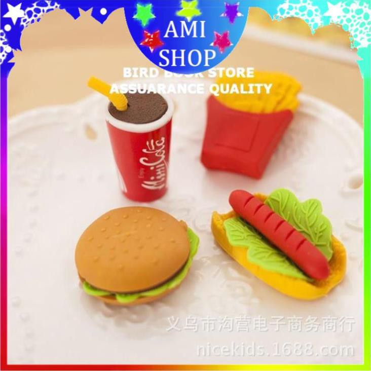 Cục tẩy đồ ăn nhanh 💕𝑭𝒓𝒆𝒆𝒔𝒉𝒊𝒑💕 Ami shop