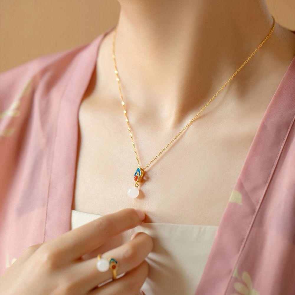 Nhẫn Hở Bằng Đồng Hình Đám Mây Kiểu Trung Hoa Cổ Điển Có Thể Điều Chỉnh Kích Thước 2Lilife