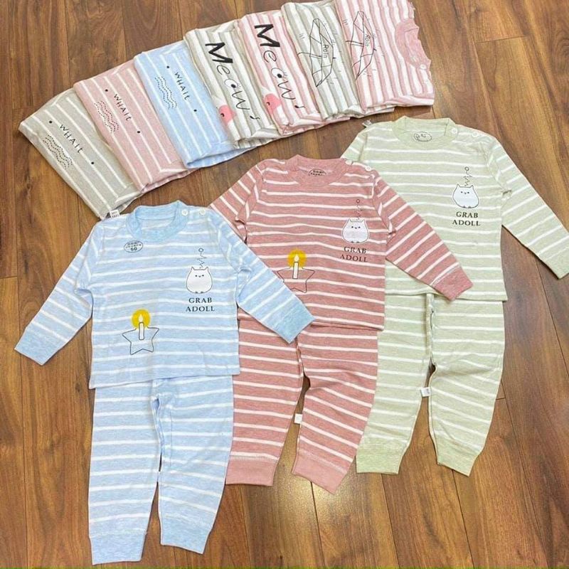 Bộ cotton cao cấp mềm mại bé trai bé trái