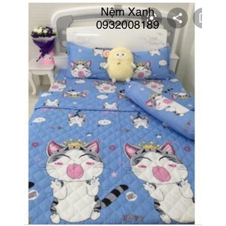bộ drap mền 5 món cotong poli - drap giường cao cấp