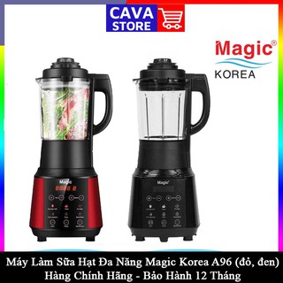 Máy làm sữa hạt máy nấu sữa đa năng Magic Korea A96 sữa đậu nành xay sinh tô nấu cháo 500W nhỏ gọn mạnh mẽ đen bh 12 T