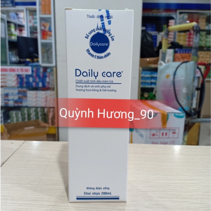 Dung dịch vệ sinh DAILY CARE 200ml chiết xuất tinh dầu tràm trà,hoa hồng và oải hương