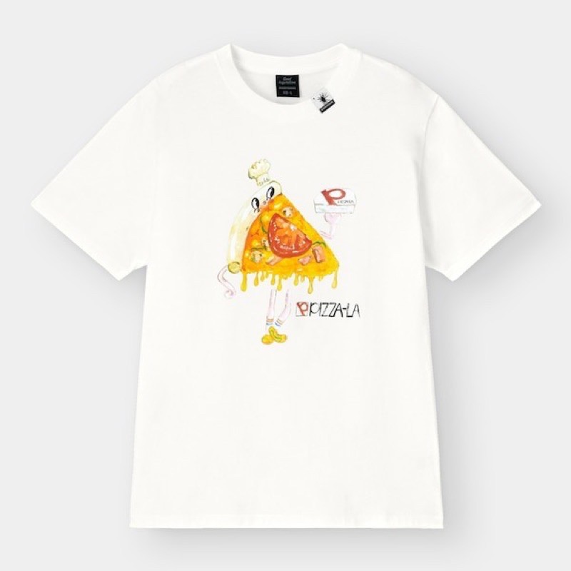 Áo phông nam ngắn tay cổ tròn Pizza của GU - Nhật