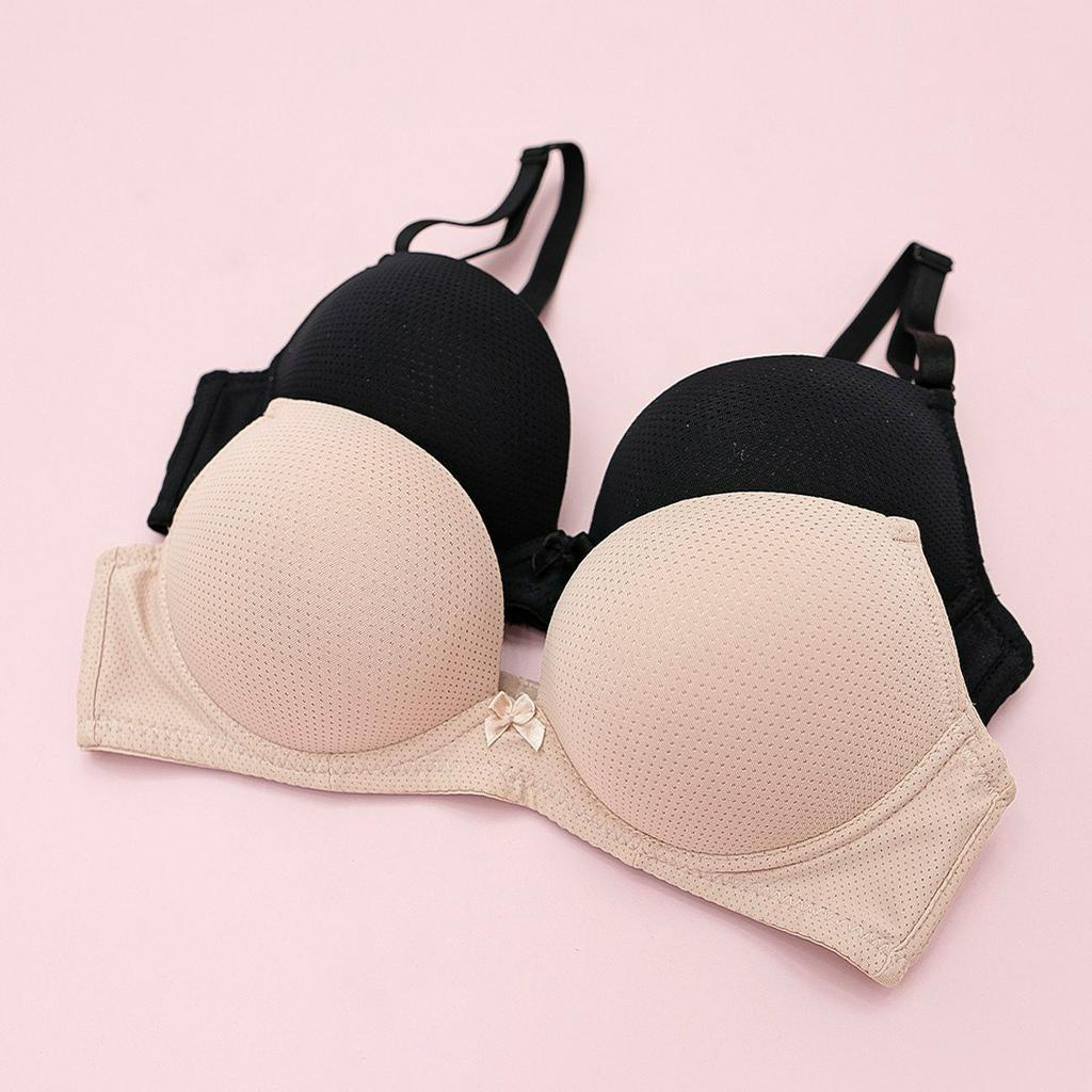 Áo Lót Nữ Không Gọng Thông Hơi Luperi LUAL892 Đệm Dày Nâng Ngực Bản 2 Móc