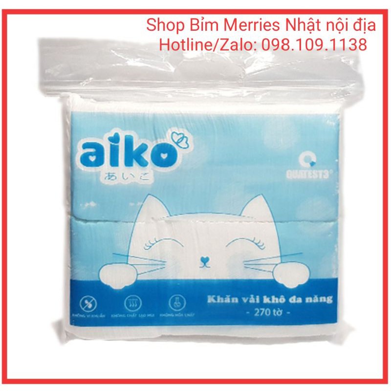  Khăn vải khô đa năng AIKO 270 tờ