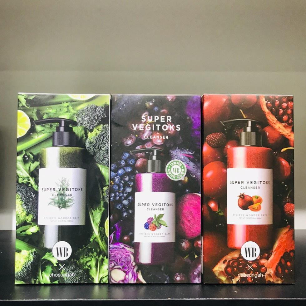 [HOẢ TỐC HN] Sữa Rửa Mặt Rau Củ Super Vegitoks Xanh 300ml | BigBuy360 - bigbuy360.vn