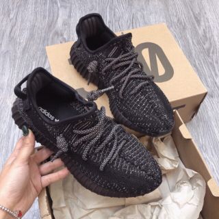Hàng sẵn + Full box Sneaker Yz350 Đen full Static cao cấp
