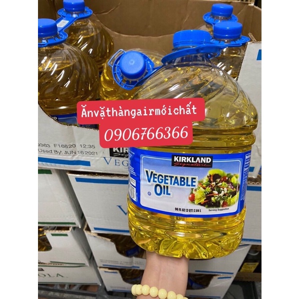 Dầu Thực Vật - Hạt Cải Kirkland Signature Vegetable Oil & Canola Oil 2.84 lít