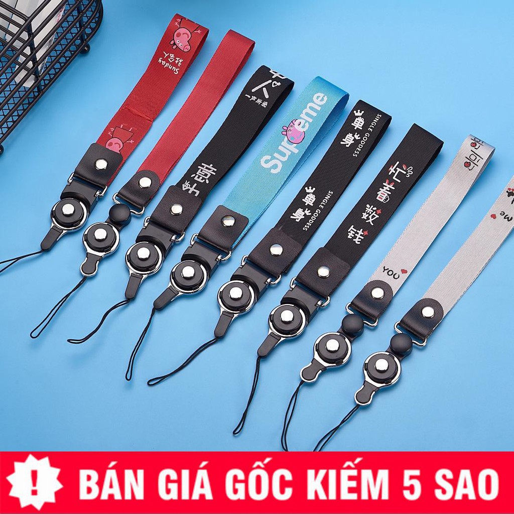 Dây đeo thẻ học sinh sinh viên điện thoại thẻ strap bản to Siêu Bền - GIAO MÀU NGẦU NHIÊN