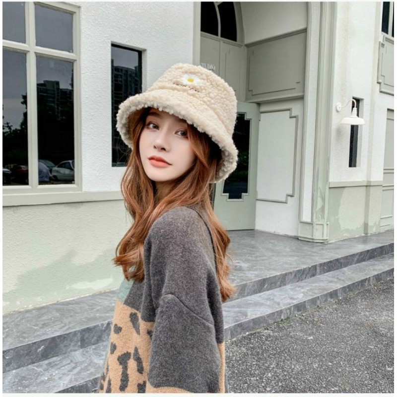 Mũ / Nón Lông Cừu Cá Tính Cho Nữ