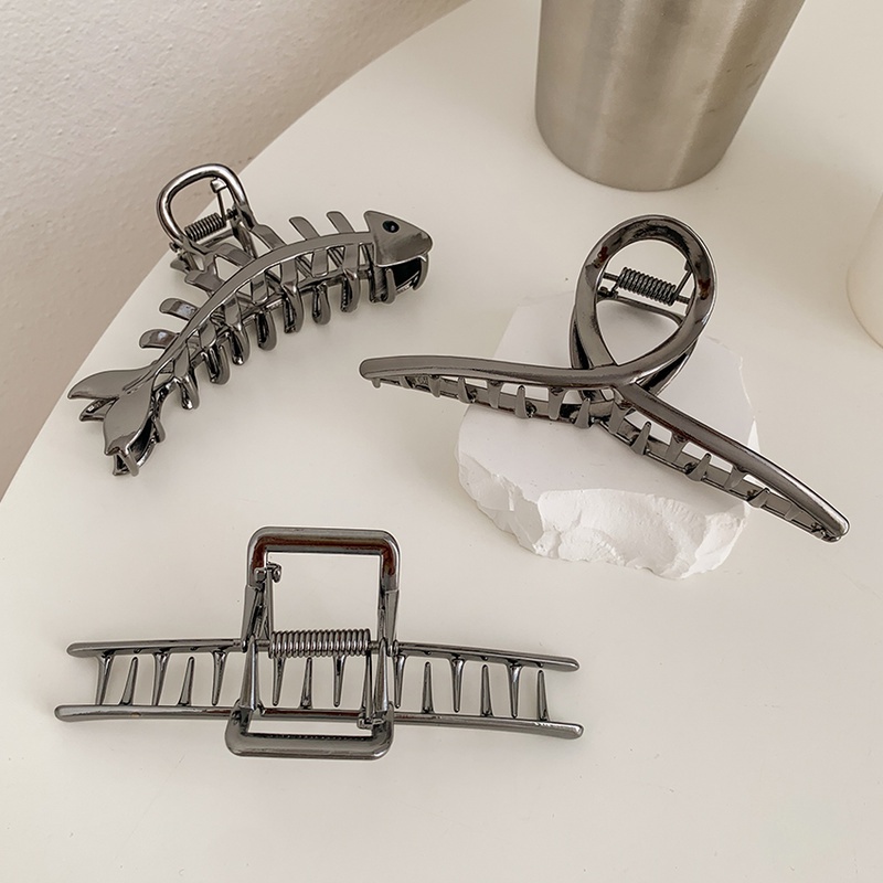 Kẹp tóc càng cua bằng hợp kim thiết kế đơn giản hợp thời trang dành cho nữ