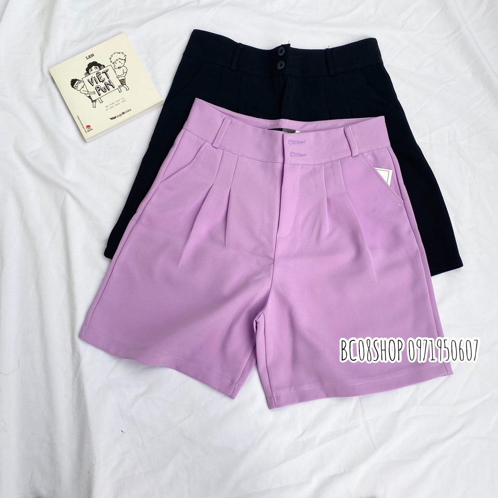 Quần Short ngố lưng cao basic màu đen có size  BC073 | BigBuy360 - bigbuy360.vn
