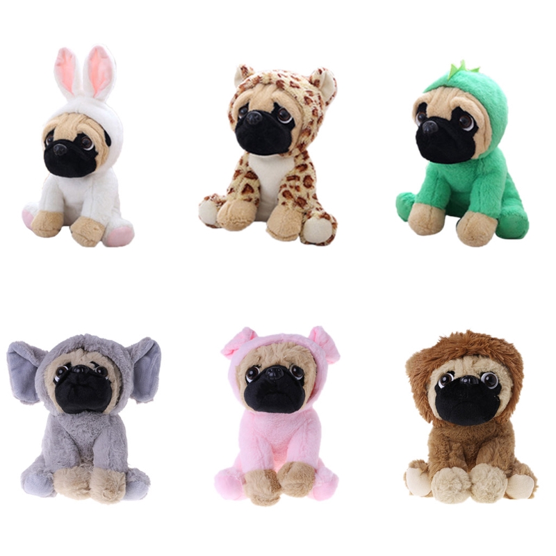 Chó Pug nhồi bông thiết kế đáng yêu dễ thương 10&quot;