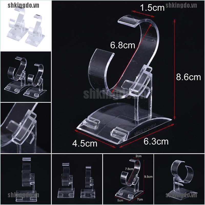 Giá đỡ đồng hồ bằng nhựa trong suốt trưng bày tiện dụng