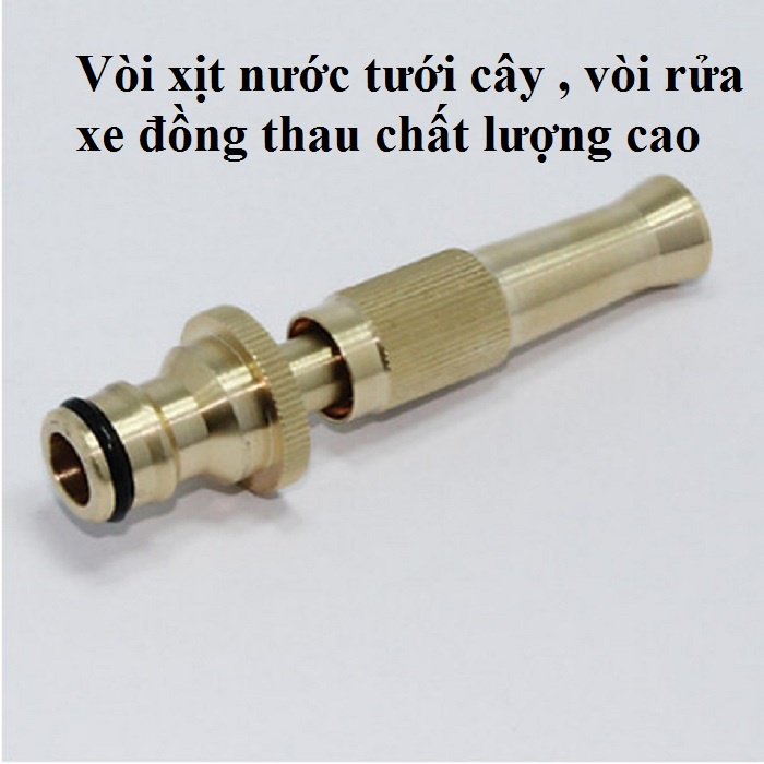 Đầu vòi xịt bằng đồng tăng áp lực nước - Vòi xịt nước tăng áp đa năng bằng đồng tưới cây ,rửa xe cực mạnh