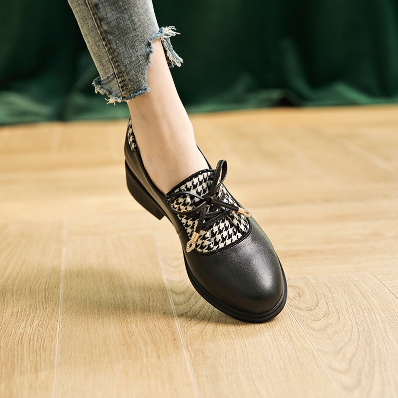 Giày LOLITA Nhật Bản Giày Da Đính Nơ Cao Gót 5 Phân