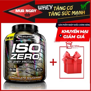 Sữa Whey Protein Tăng Cơ Bắp To Dày – Iso Zero Hộp 4lbs (1.8kg) – 100% Isolate vị Chocolate