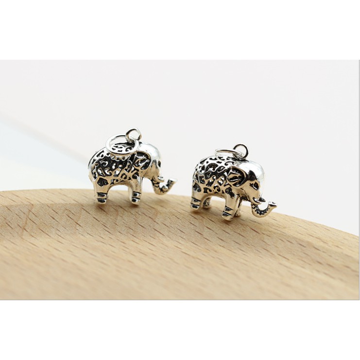 Charm voi bạc thái 925