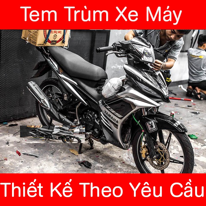 Tem Trùm Exciter 135 Đen Bạc