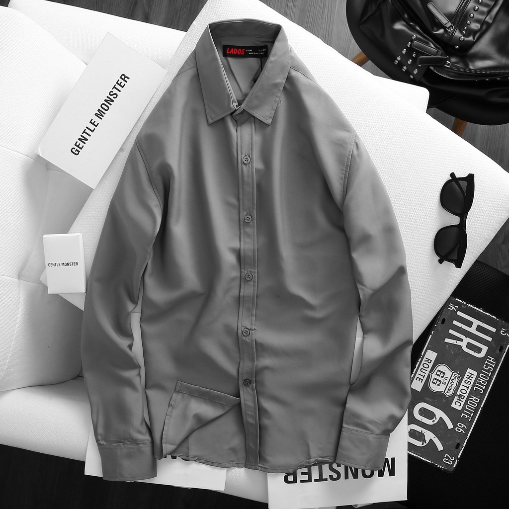 Áo sơ mi nam trơn công sở 4YOU - 777, vải co giãn nhẹ, chống nhăn | BigBuy360 - bigbuy360.vn