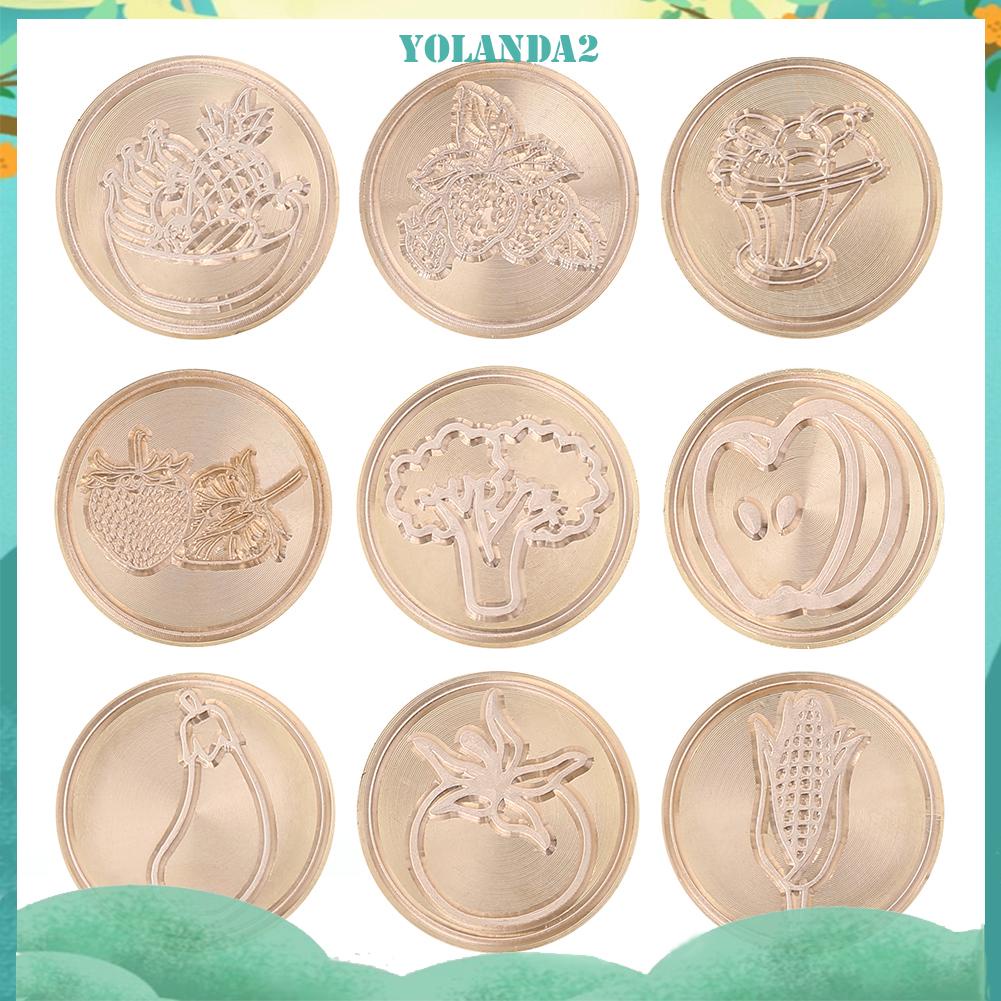 Đầu Con Dấu Sáp Hình Trái Cây Phong Cách Retro Độc Đáo