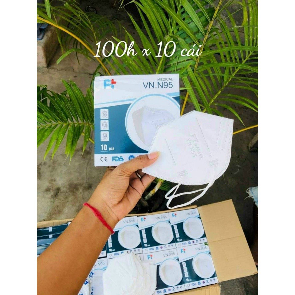 Combo hộp10 Cái Khẩu Trang KN95 Cao cấp Lọc không khí Kháng khuẩn Chống bụi | BigBuy360 - bigbuy360.vn