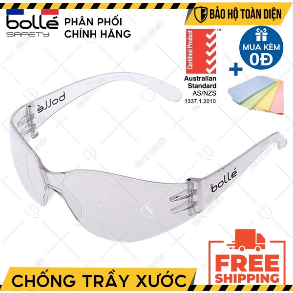 [PHÁP] Kính chống bụi cao cấp Bolle Bandido _ Kính chống trầy xước, chống đọng sương, thật mắt, an toàn, thoải mái