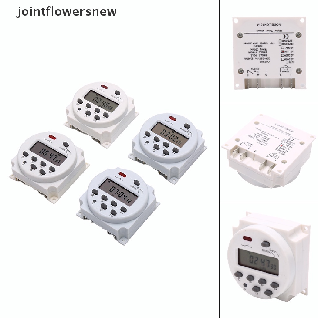 Bộ hẹn giờ chuyển tiếp Jointflowersnew CN101A 12V 24V 110V 240V kỹ thuật số LCD