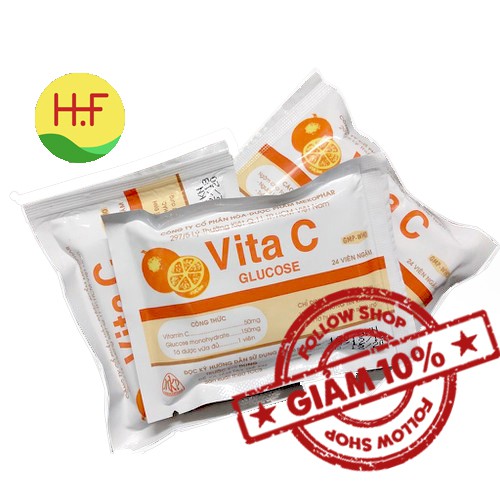 KẸO CAM TUỔI THƠ VITA C GLUCOSE - BỌC 24 VIÊN NGẬM