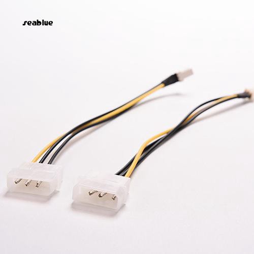 Set 5 Cáp Chuyển Đổi 4-pin Molex / Ide Sang 3-pin Cpu Dài 20cm