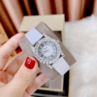 Đồng hồ nữ tời trang LS13, Đồng hồ mặt tròn đính cườm Siêu Cấp, kính chống xước