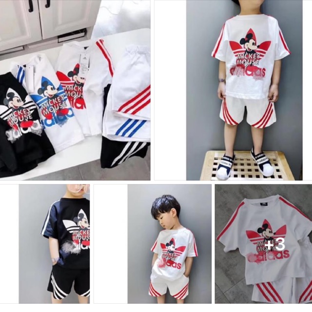 BỘ THỂ THAO SỌC MICKY CHO BÉ