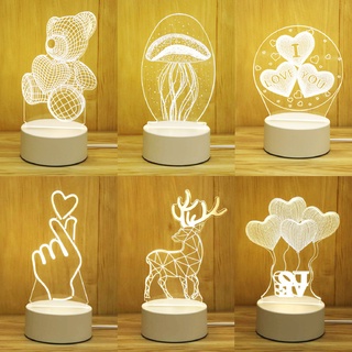 Đèn ngủ 3D làm quà valentine, sinh nhật  nhiều mẫu hot trend cực đẹp, món quà ý nghĩa cho bạn bè người thân